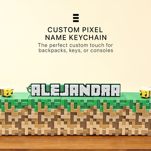 Custom Pixel Art Keychain